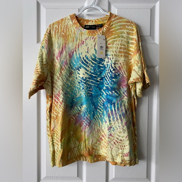 NWT NEW Adidas Pharrell Williams Human T-Shirt Men's Size Medium Tie-Dye ￼ - Picture 1 of 5
